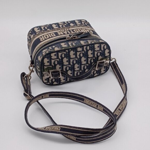 Christian Dior Oblique Small Travel Vanity Case w/Shoulder Strap -1130-092025 - Picture 12 of 16